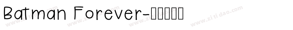 Batman Forever字体转换